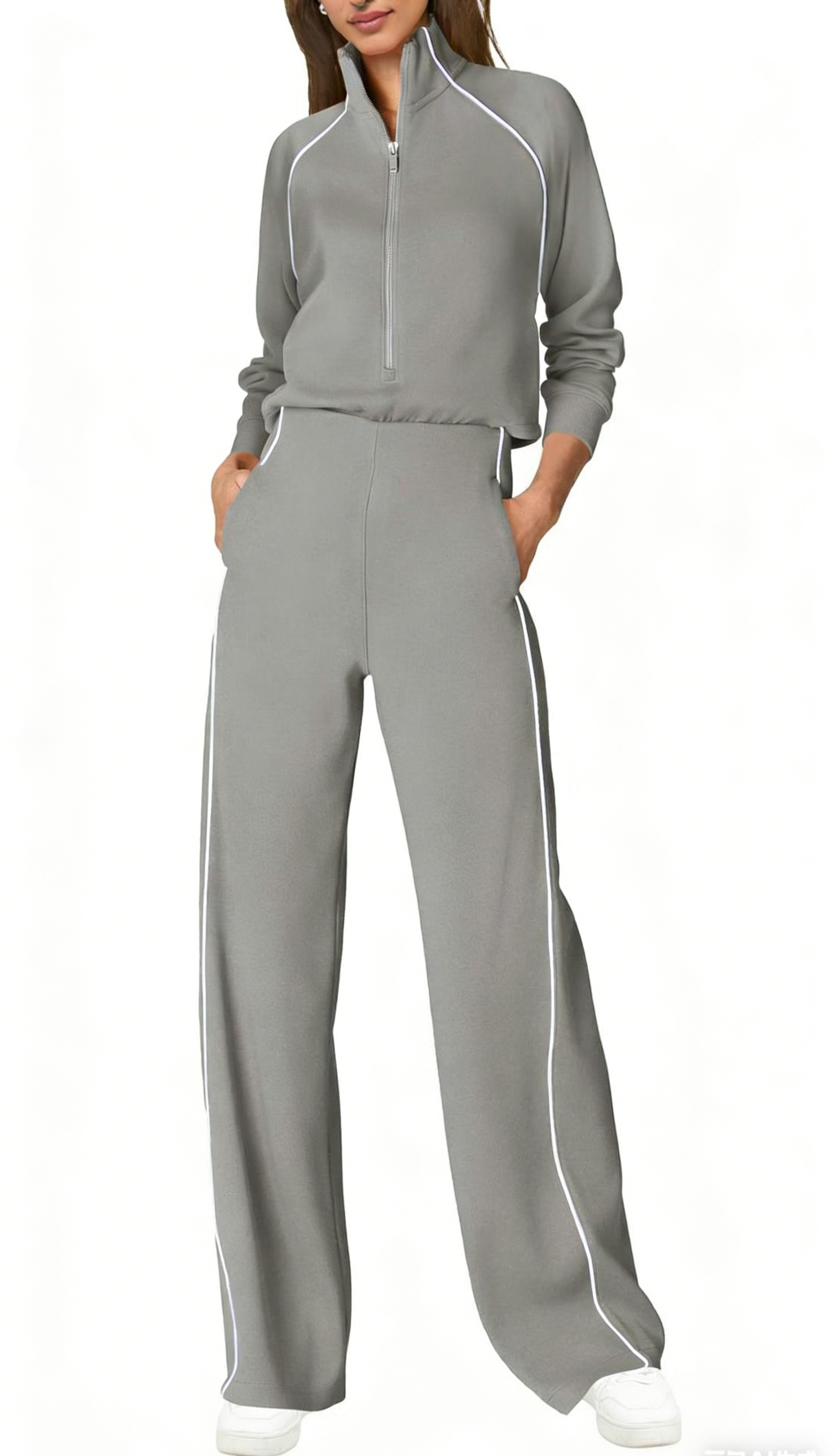 Cozy Half Zip Jumpsuit