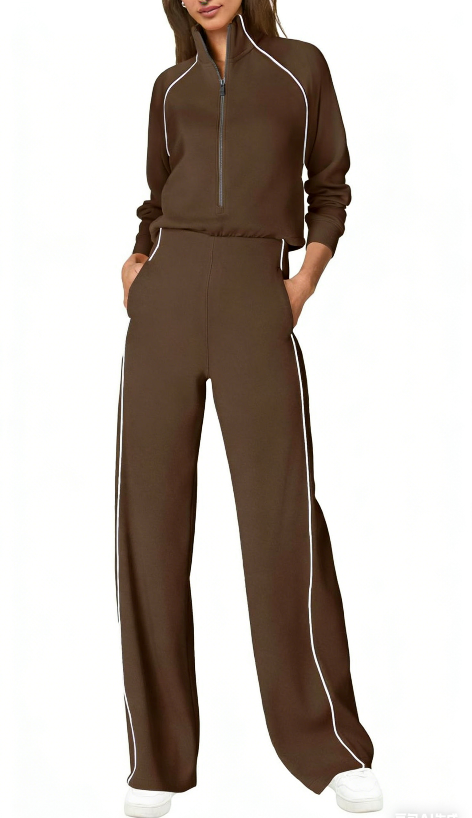 Cozy Half Zip Jumpsuit
