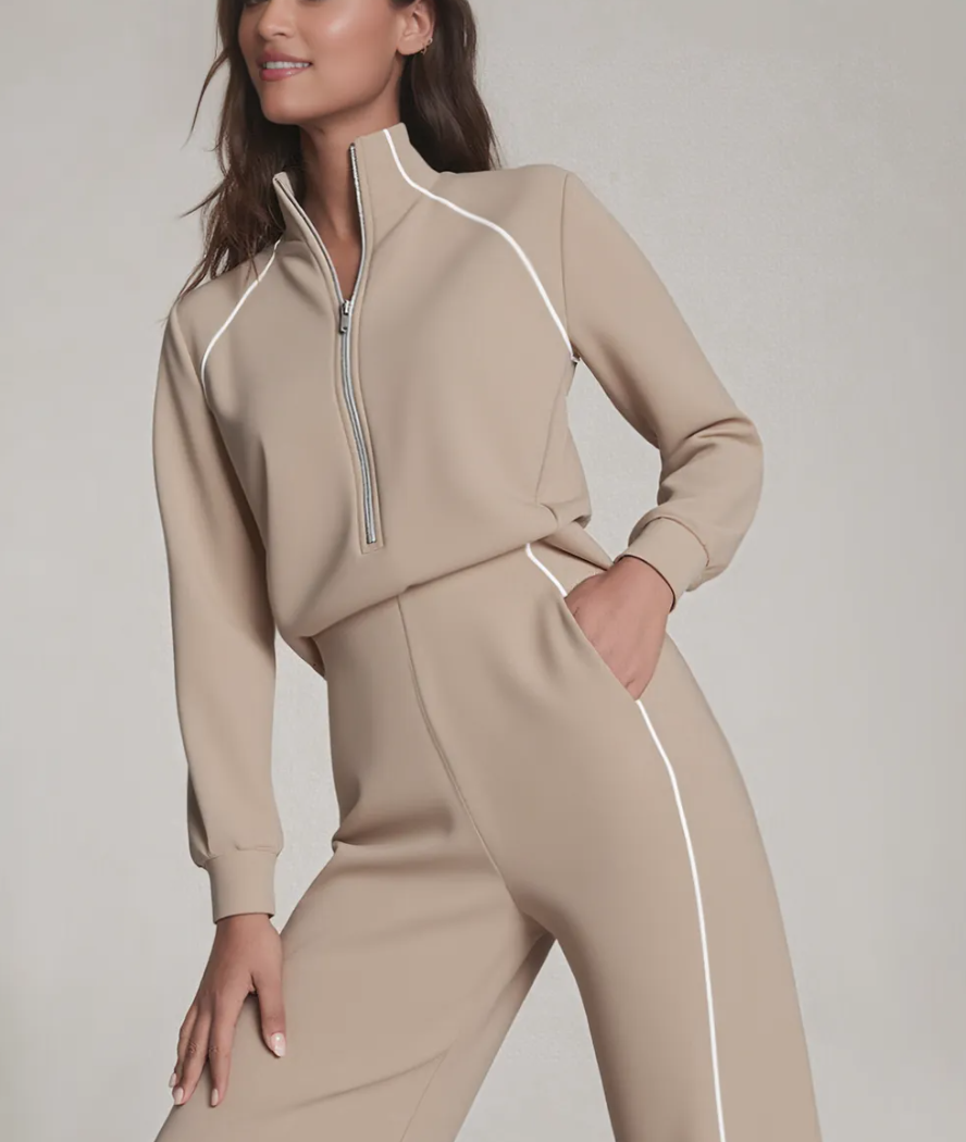Cozy Half Zip Jumpsuit