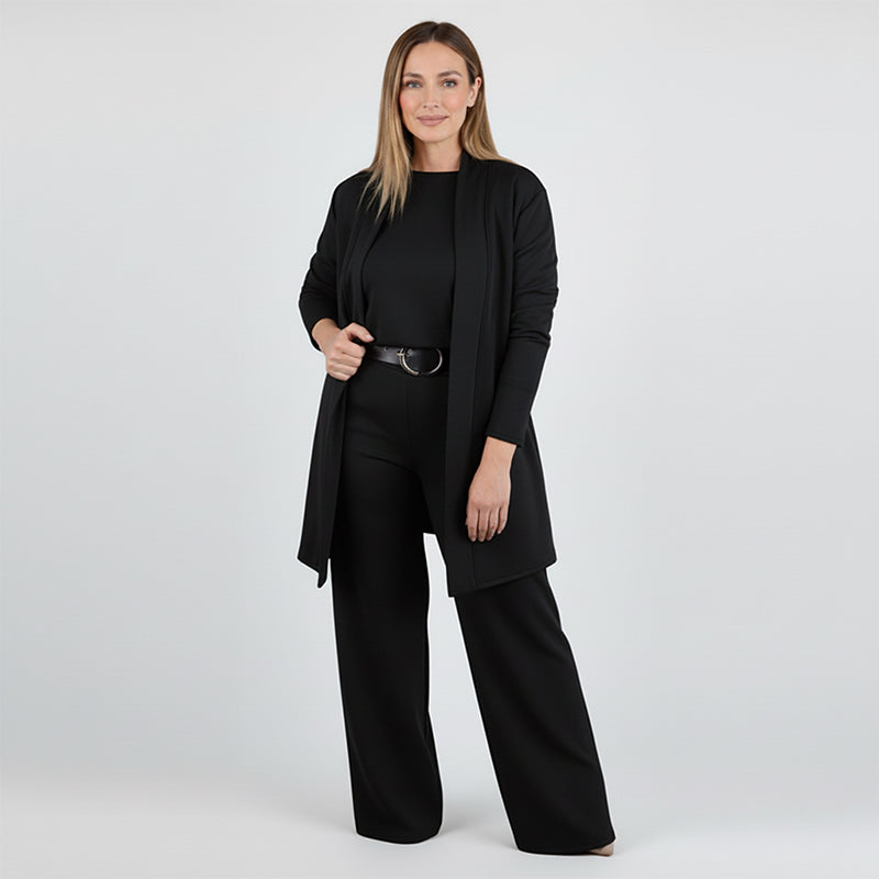 Elegant Long Cardigan 3-Piece Set