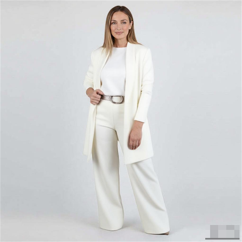 Elegant Long Cardigan 3-Piece Set